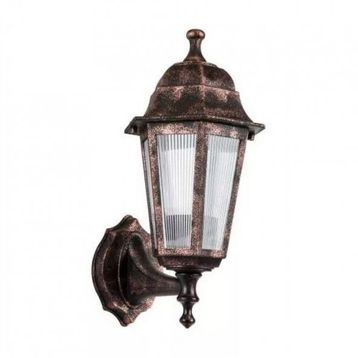 Zerpa Aydınlatma 20 cm x 37 cm Dekoratif Optik Altıgen Bakır Duvar Armatür Aplik