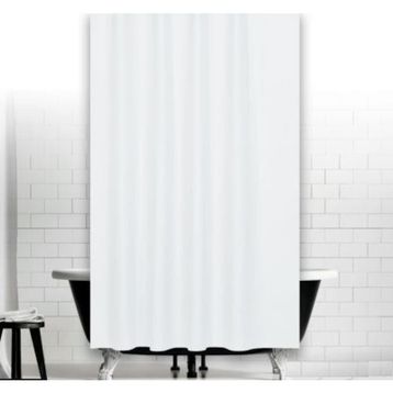 Zethome 0010 Jackline Çift Kanat Beyaz Banyo Perdesi