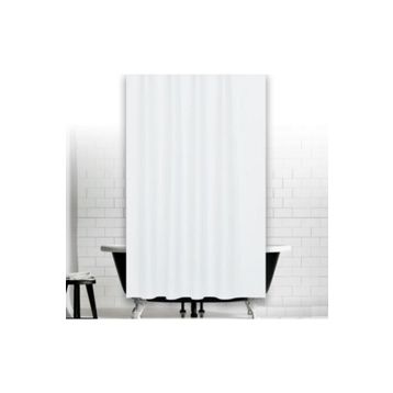 Zethome 0010 Jackline Çift Kanat Beyaz Banyo Perdesi