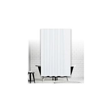 Zethome 0010 Jackline Çift Kanat Beyaz Banyo Perdesi