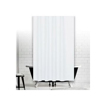 Zethome 0010 Jackline Çift Kanat Beyaz Banyo Perdesi