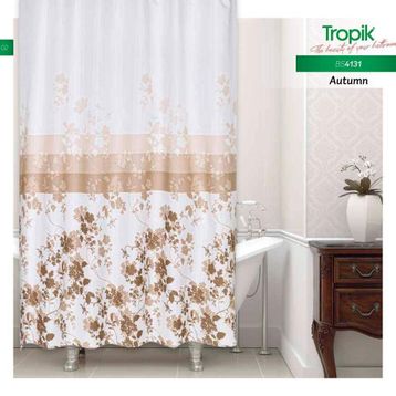 Zethome 4131 Tropik Çift Kanat Banyo Perdesi