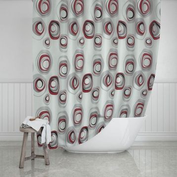 Zethome 4954 Evdy Çift Kanat Karma 110x200 cm Duş Perdesi