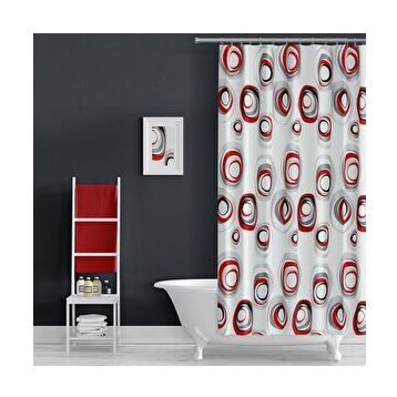 Zethome 4954 Evdy Çift Kanat Karma 110x200 cm Duş Perdesi