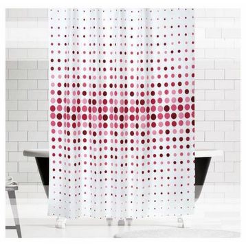 Zethome 4961 Evdy Çift Kanat Pembe 110x200 cm Duş Perdesi