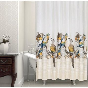 Zethome 5075 Tropik Çift Kanat Banyo Perdesi
