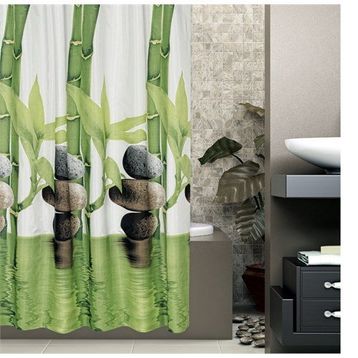 Zethome 5075 Tropik Çift Kanat Banyo Perdesi
