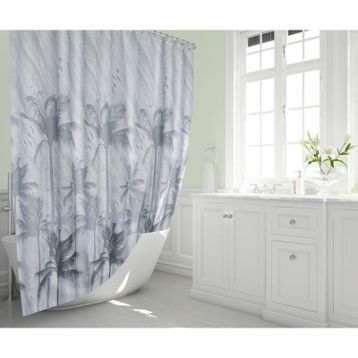 Zethome 5104 Tropik Çift Kanat Banyo Perdesi