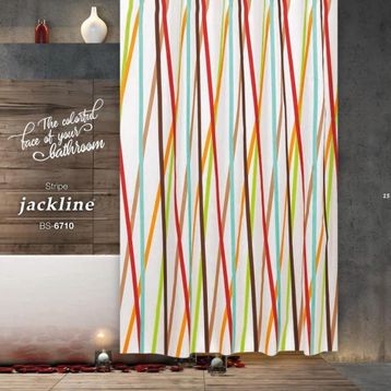 Zethome 6710 Jackline Çift Kanat Banyo Perdesi