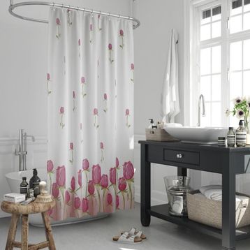 Zethome 7017 Jackline Çift Kanat Banyo Perdesi