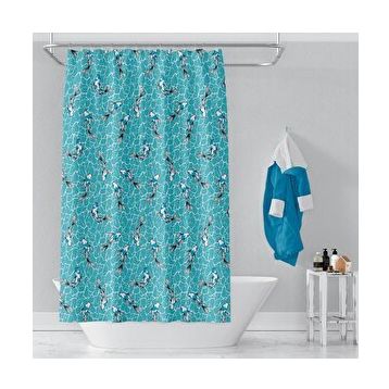 Zethome Günce 4352 2X100X200 cm Banyo Perdesi