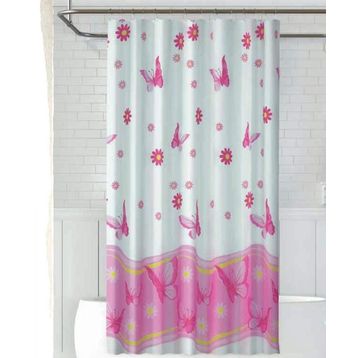 Zethome Jackline 6020 Pembe 1x180x200 cm Tek Kanat Banyo Duş Perdesi