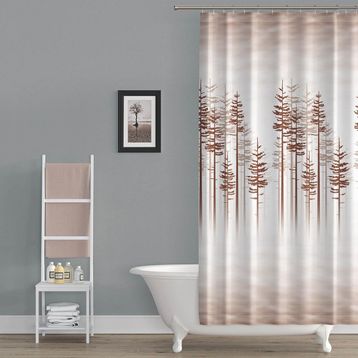 Zethome Tropik 3390 2x120x200 cm Banyo Perdesi