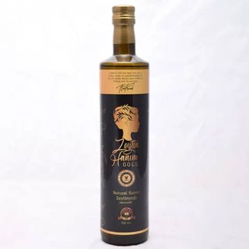 Zeytin Hanım Gold Soğuk Sıkım Düz Sıyırma Bahçe 750 ml Natürel Sızma Zeytinyağı