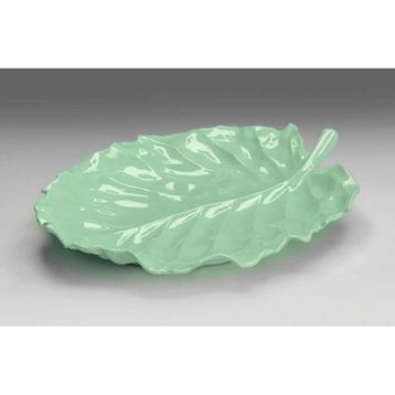 Zicco K-2800 43x34 cm Yeşil Yaprak Model Melamin Teşhir Tabağı