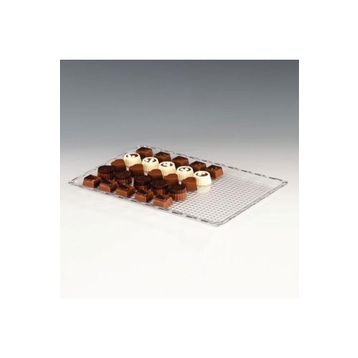 Zicco Kod: ZCP225 20x30 cm Şeffaf Polycarbonat Çikolata Teşhir Tepsi