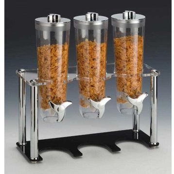 Zicco Standlı, 3'lü, 44x17xh:43 cm, Siyah Cornflakes Aleti