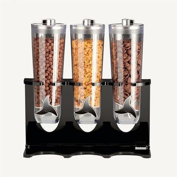 Zicco Standlı, 3'lü, 44x17xh:43 cm, Siyah Cornflakes Aleti