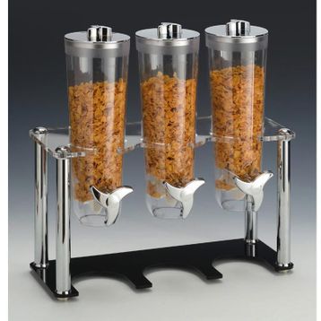 Zicco Standlı, 3'lü, 44x17xh:43 cm, Siyah Cornflakes Aleti