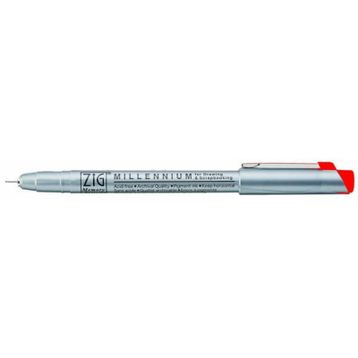 Zig 0.2 mm Kırmızı Millennium Teknik Çizim Kalemi