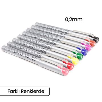 Zig 0.2 mm Kırmızı Millennium Teknik Çizim Kalemi
