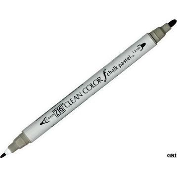 Zig F TCS-6000T 012 Clean Color Gray Çift Taraflı Kalem