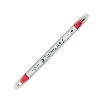 Zig F TCS-6000T 024 Clean Color Wine Red Çift Taraflı Kalem