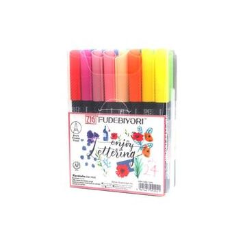 Zig Fudebiyori Brush Pen CBK-55N 24'lü Çizim Kalemi