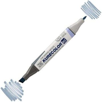 Zig Kurecolor KC-3000N Blue Gray 3 834 Twin WS Çift Taraflı Grafik Marker Kalem