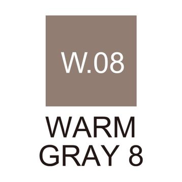 Zig Kurecolor KC-3000N Warm Gray W08 Twin WS Çift Taraflı Grafik Marker Kalem