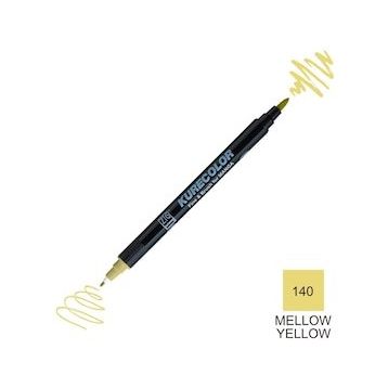 Zig Kurecolor Mangaka Fine & Brush CNKC-2200 140 Mellow Yellow Çift Taraflı Markör Kalem