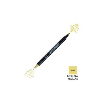 Zig Kurecolor Mangaka Fine & Brush CNKC-2200 140 Mellow Yellow Çift Taraflı Markör Kalem