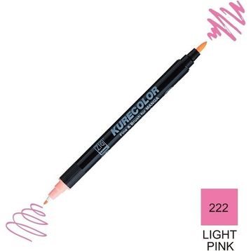 Zig Kurecolor Mangaka Fine & Brush CNKC-2200 222 Light Pink Çift Taraflı Markör Kalem