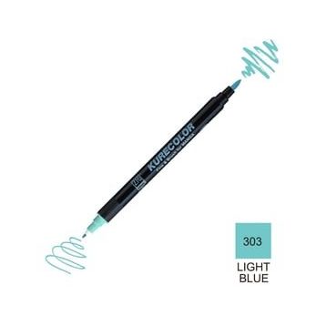 Zig Kurecolor Mangaka Fine & Brush CNKC-2200 303 Light Blue Çift Taraflı Markör Kalem