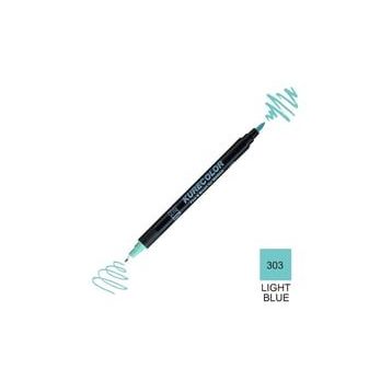 Zig Kurecolor Mangaka Fine & Brush CNKC-2200 303 Light Blue Çift Taraflı Markör Kalem
