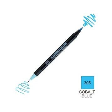 Zig Kurecolor Mangaka Fine & Brush CNKC-2200 305 Cobalt Blue Çift Taraflı Markör Kalem