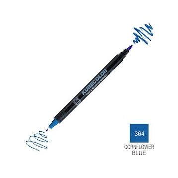 Zig Kurecolor Mangaka Fine & Brush CNKC-2200 364 Cornflower Blue Çift Taraflı Markör Kalem