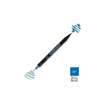 Zig Kurecolor Mangaka Fine & Brush CNKC-2200 367 Dull Blue Çift Taraflı Markör Kalem