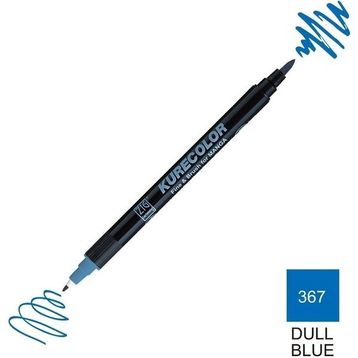 Zig Kurecolor Mangaka Fine & Brush CNKC-2200 367 Dull Blue Çift Taraflı Markör Kalem