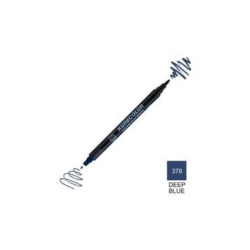Zig Kurecolor Mangaka Fine & Brush CNKC-2200 378 Deep Blue Çift Taraflı Markör Kalem
