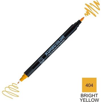 Zig Kurecolor Mangaka Fine & Brush CNKC-2200 404 Bright Yellow Çift Taraflı Markör Kalem
