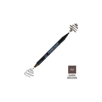 Zig Kurecolor Mangaka Fine & Brush CNKC-2200 767 Dark Brown Çift Taraflı Markör Kalem