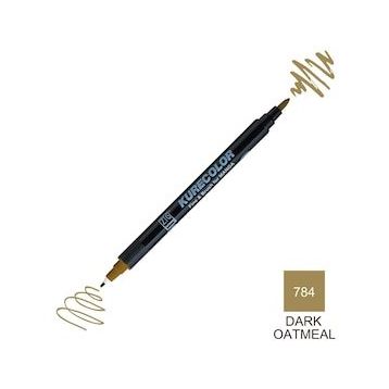 Zig Kurecolor Mangaka Fine & Brush CNKC-2200 784 Dark Oatmetal Çift Taraflı Markör Kalem