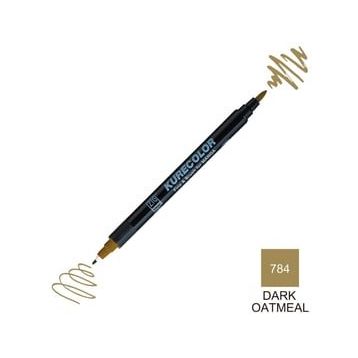Zig Kurecolor Mangaka Fine & Brush CNKC-2200 784 Dark Oatmetal Çift Taraflı Markör Kalem
