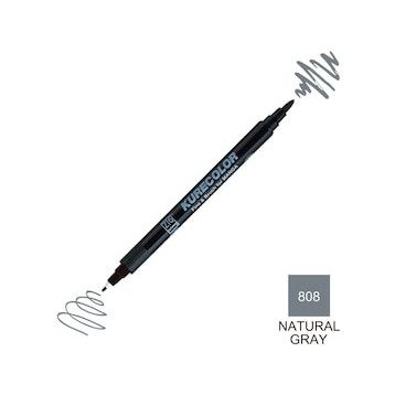 Zig Kurecolor Mangaka Fine & Brush CNKC-2200 808 Natural Gray Çift Taraflı Markör Kalem