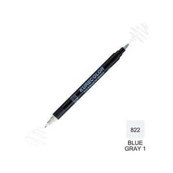 Zig Kurecolor Mangaka Fine & Brush CNKC-2200 822 Blue Gray 1 Çift Taraflı Markör Kalem