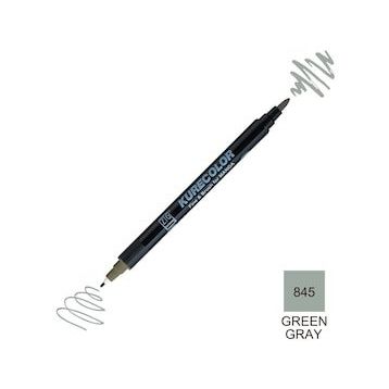 Zig Kurecolor Mangaka Fine & Brush CNKC-2200 845 Green Gray Çift Taraflı Markör Kalem