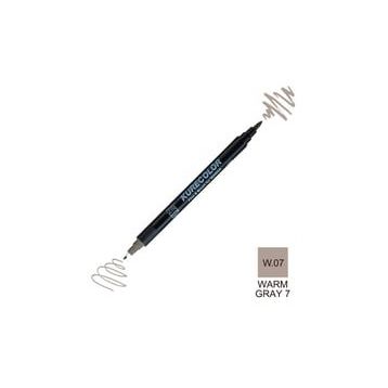 Zig Kurecolor Mangaka Fine & Brush CNKC-2200 W.07 Warm Gray 07 Çift Taraflı Markör Kalem