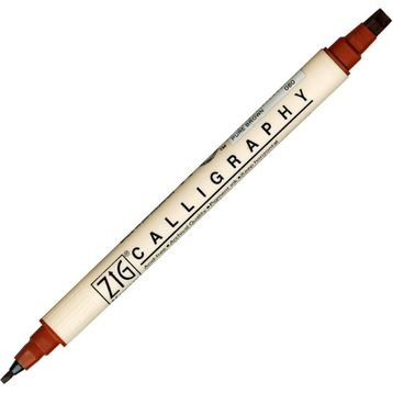 Zig Scroll Brush 060 Pure Brown Kaligrafi Kalemi