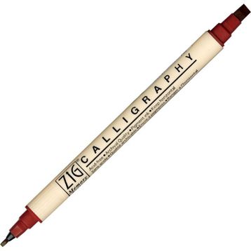 Zig Scroll Brush 203 Antique Burgundy Kaligrafi Kalemi